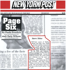 New York Post: Page Six Excerpt